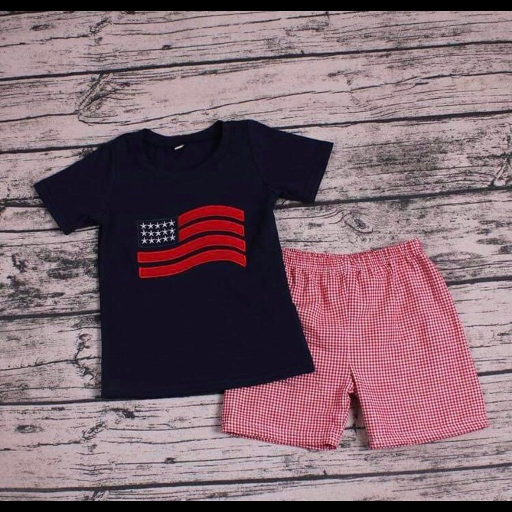 Boy’s Patriotic Short Set